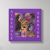 AIREDALE TERRIER LEINWANDDRUCK (Vorderseite)