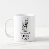 Airedale Terrier Life ist besser Custom Dog Name Kaffeetasse (Links)
