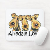 Airedale Terrier Lover Mousepad (Mit Mouse)