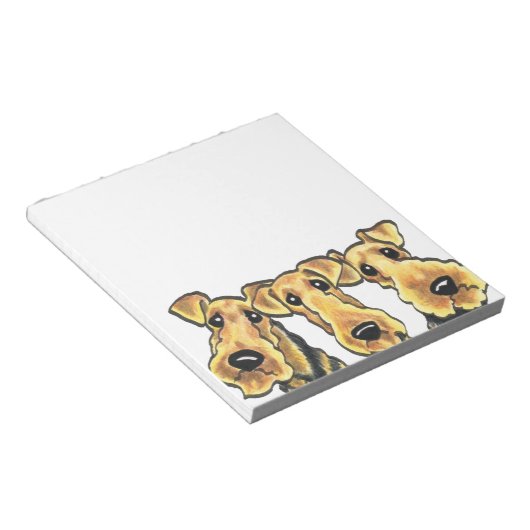 Airedale Terrier Lover Notizblock (angewinkelt)