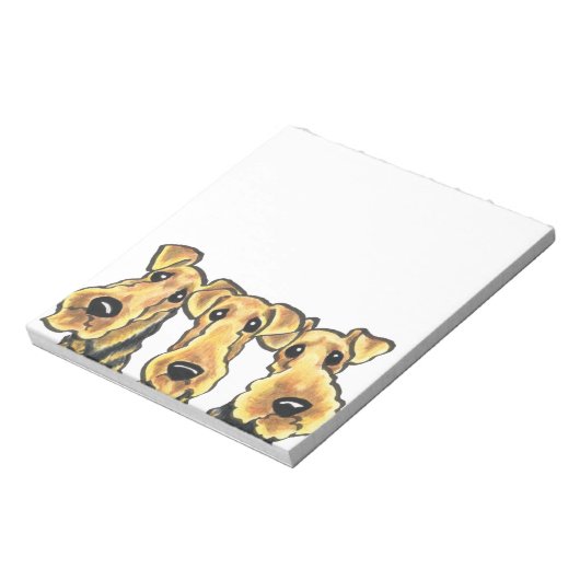 Airedale Terrier Lover Notizblock (Rotiert)