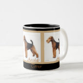 Airedale Terrier Lovers Zweifarbige Tasse (VorderseiteRechts)
