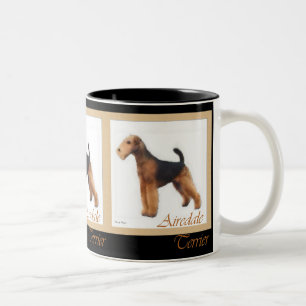 Airedale Terrier Lovers Zweifarbige Tasse