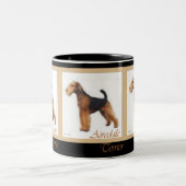 Airedale Terrier Lovers Zweifarbige Tasse (Mittel)