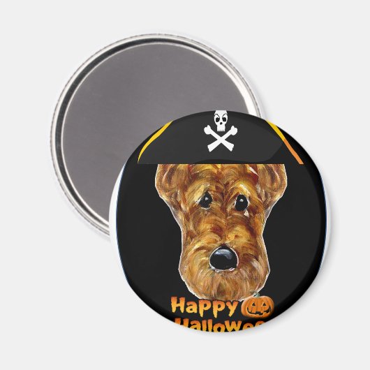 AIREDALE TERRIER MAGNET (Vorderseite/Rückseite)