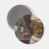 AIREDALE TERRIER MAGNET (Vorderseite/Rückseite)