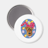 AIREDALE TERRIER MAGNET (Vorderseite/Rückseite)