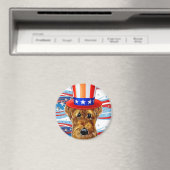 AIREDALE TERRIER MAGNET (In Situ (Geschirrspüler))