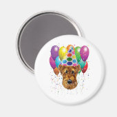 AIREDALE TERRIER MAGNET (Vorderseite/Rückseite)