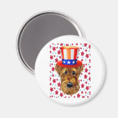 AIREDALE TERRIER MAGNET (Vorderseite/Rückseite)