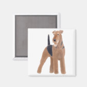 Airedale Terrier Magnet (Vorderseite/Rückseite)