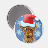 AIREDALE TERRIER MAGNET (Vorderseite/Rückseite)