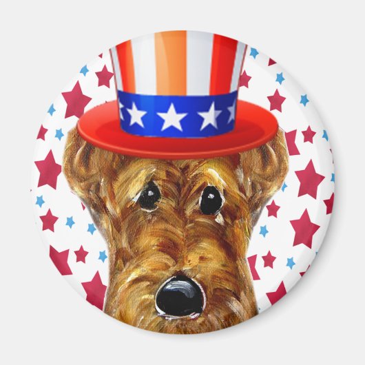 AIREDALE TERRIER MAGNET (Vorne)