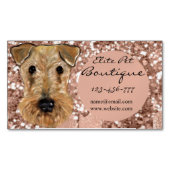 AIREDALE TERRIER MAGNETISCHE VISITENKARTE (Vorderseite)