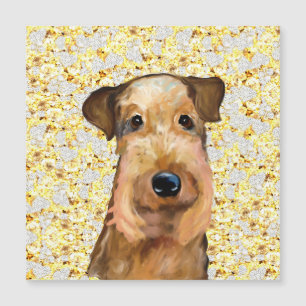 AIREDALE TERRIER           MAGNETKARTE
