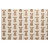 Airedale Terrier Malerei - Niedliche Originalkunst Stoff (Fat Quarter (45,7 x 55,9 cm))