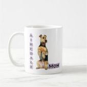 Airedale Terrier Mama 4 Kaffeetasse (Links)