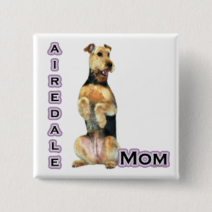 Airedale Terrier Mama 4 - Schaltfläche Button