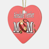 Airedale Terrier MAMA Keramikornament (Links)