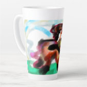 Airedale-Terrier Milchtasse (Linke Ecke)