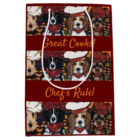 Airedale Terrier Mittlere Geschenktüte (Vorderseite)