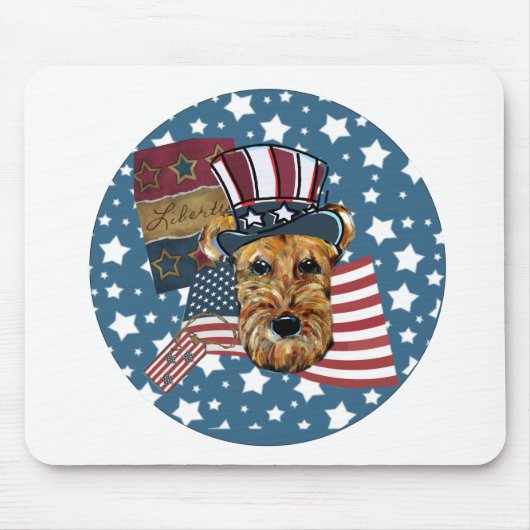 AIREDALE TERRIER MOUSEPAD (Vorne)