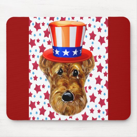 AIREDALE TERRIER MOUSEPAD (Vorne)