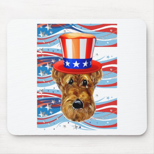 AIREDALE TERRIER MOUSEPAD (Vorne)
