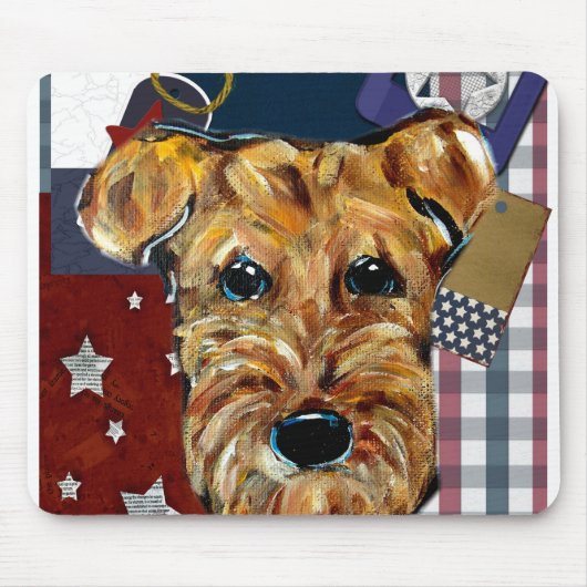 AIREDALE TERRIER MOUSEPAD (Vorne)