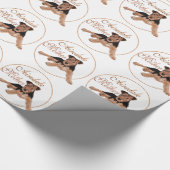 Airedale Terrier Mütter Day Geschenkpapier (Ecke)