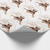 Airedale Terrier Mütter Day Geschenkpapier (Ecke)