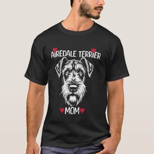Airedale Terrier-Mutter T-Shirt (Vorderseite)