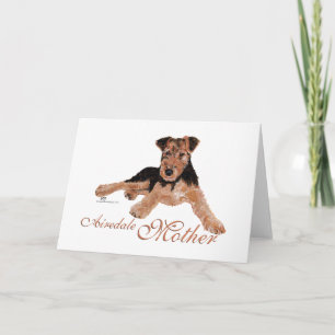 Airedale Terrier Muttertag Karte