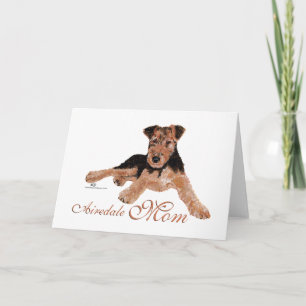 Airedale Terrier Muttertag Karte
