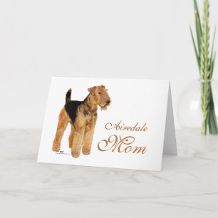Airedale Terrier Muttertag Karte