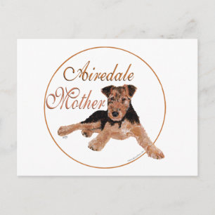 Airedale Terrier Muttertag Postkarte