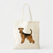 Airedale Terrier Niedlich Cartoon Dog Bingley Terr Tragetasche (Vorne)