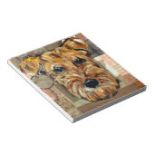 AIREDALE TERRIER NOTIZBLOCK (angewinkelt)