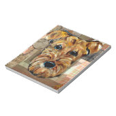 AIREDALE TERRIER NOTIZBLOCK (Rotiert)
