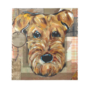AIREDALE TERRIER NOTIZBLOCK
