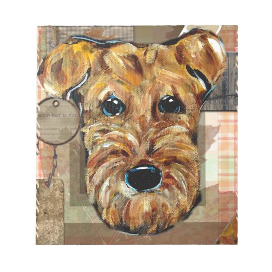AIREDALE TERRIER NOTIZBLOCK (Vorderseite)