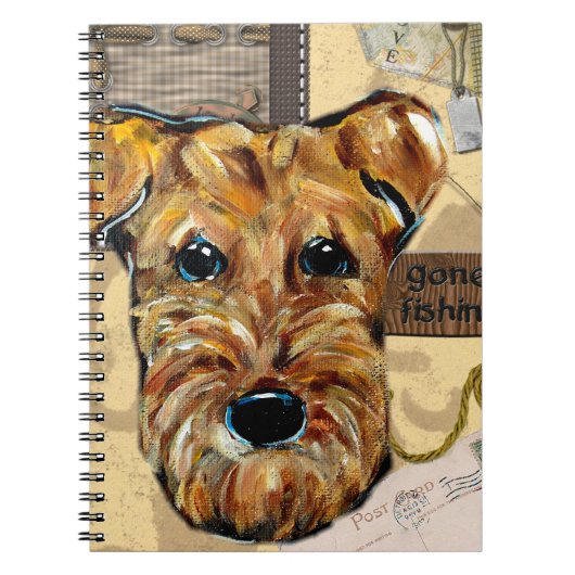 AIREDALE TERRIER NOTIZBLOCK (Vorderseite)