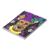 AIREDALE TERRIER NOTIZBLOCK (Rotiert)