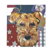 AIREDALE TERRIER NOTIZBLOCK (Vorderseite)