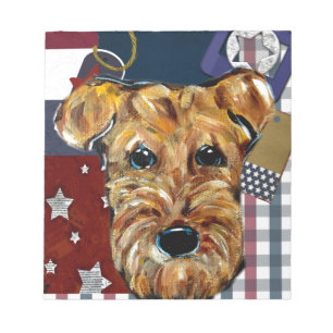 AIREDALE TERRIER NOTIZBLOCK
