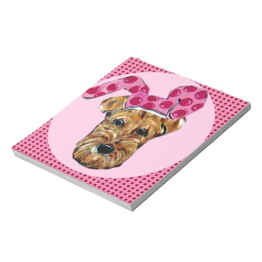 AIREDALE TERRIER NOTIZBLOCK (Rotiert)