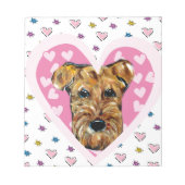 AIREDALE TERRIER NOTIZBLOCK (Vorderseite)