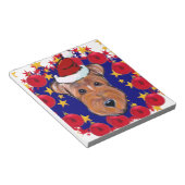 AIREDALE TERRIER NOTIZBLOCK (angewinkelt)