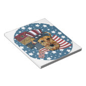 AIREDALE TERRIER NOTIZBLOCK (angewinkelt)