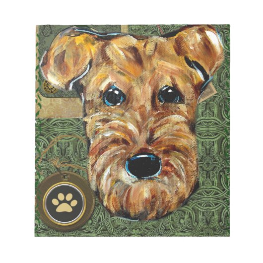 AIREDALE TERRIER NOTIZBLOCK (Vorderseite)